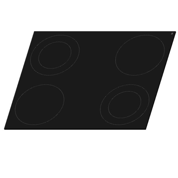 VITRE POUR 4 FOYERS VITRO